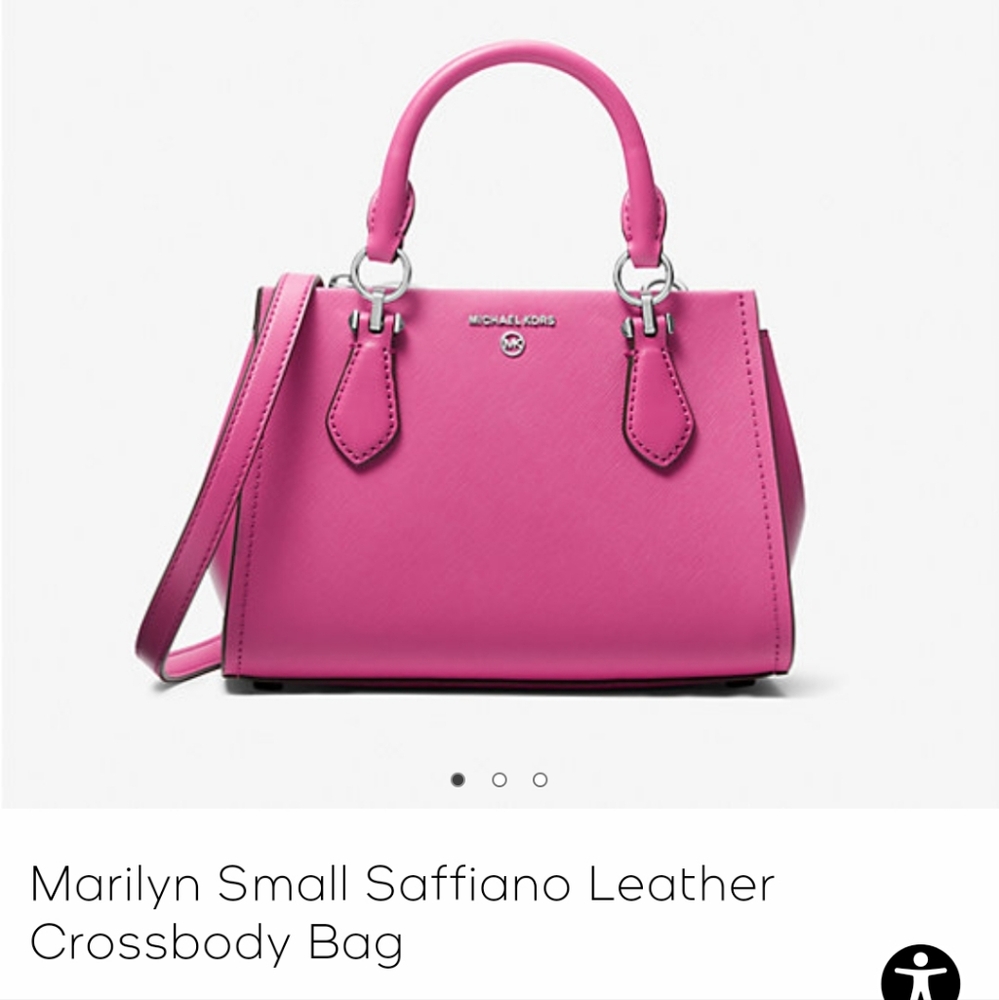 Marilyn Small Saffiano Leather Crossbody Bag